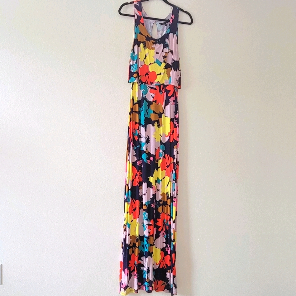 Felicity and Coco Floral Maxi dress sz XS